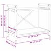 vidaXL &Eacute;tag&egrave;re Ch&ecirc;ne fum&eacute; 60 x 30 x 50 cm Bois d'ing&eacute;nierie
