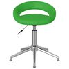 vidaXL Chaises &agrave; manger pivotantes lot de 2 vert similicuir
