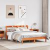 vidaXL Cadre de lit sans matelas cire marron 160x200cm bois pin massif