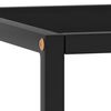 vidaXL Table basse Noir avec verre noir 90x90x50 cm