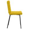 vidaXL Chaises &agrave; manger lot de 6 jaune velours