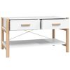 vidaXL Table basse Blanc 82x48x45 cm Bois d'ingénierie