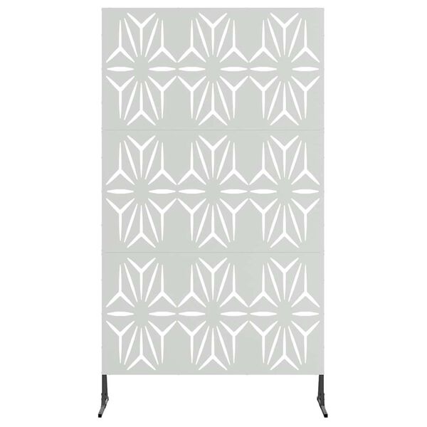 vidaXL &Eacute;cran de confidentialit&eacute; Gris 100 x 50 x 180 cm Acier
