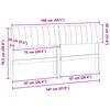 vidaXL T&ecirc;te de lit capitonn&eacute;e Taupe 150 cm Pin massif