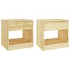 vidaXL Tables de chevet 2 pcs 40x31x40 cm Bois de sapin massif