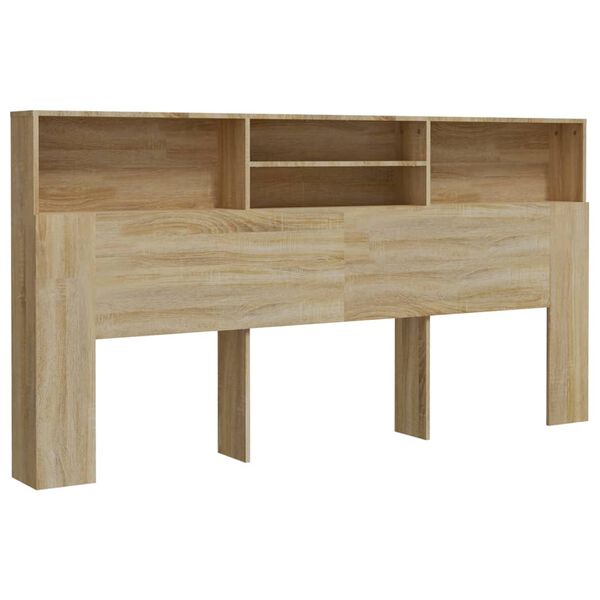 vidaXL Armoire de t&ecirc;te de lit ch&ecirc;ne sonoma 200x19x103,5 cm