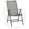 vidaXL Ensemble &agrave; manger de jardin 5 pcs Acier Anthracite