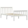 vidaXL Cadre de lit sans matelas blanc bois de pin massif 90x200 cm