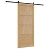 vidaXL Porte coulissante Marron 93 x 211 cm Pin massif
