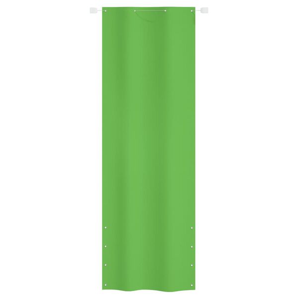 vidaXL Écran de balcon Vert clair 80x240 cm Tissu Oxford