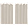 vidaXL Rideau en Voile 2 pc Couleur sable 140 x 140 cm Polyester