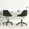 vidaXL Chaises pivotantes &agrave; manger lot de 2 noir velours