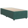 vidaXL Sommier &agrave; lattes de lit et matelas Vert fonc&eacute; 80x200 cm Velours