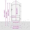vidaXL Porte de Jardin avec verrouillage Gris 200 x 100 cm Acier