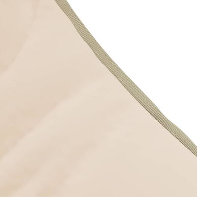 vidaXL Chaise longue pliable beige tissu