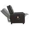 vidaXL Fauteuil de massage Noir Similicuir brillant