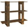 vidaXL Biblioth&egrave;que/S&eacute;parateur de pi&egrave;ce Ch&ecirc;ne fum&eacute; 100x30x87 cm