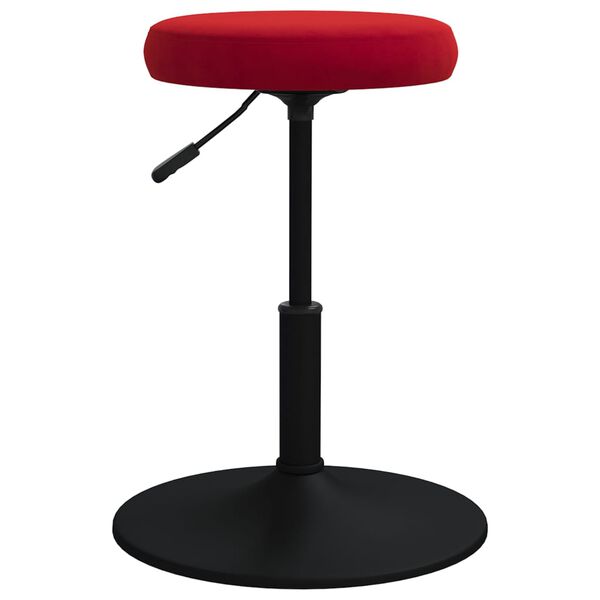 vidaXL Chaises &agrave; manger lot de 2 Rouge bordeaux Velours