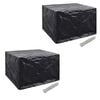 vidaXL Housses de salon de jardin 2 pcs Rotin 8 &oelig;illets 113x113 cm
