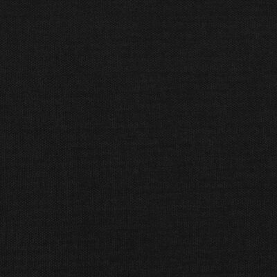 vidaXL Tête de lit à LED Noir 200x7x78/88 cm Tissu