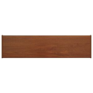 vidaXL Appui de fen&ecirc;tre Bois marron 60 x 25 x 4,5 cm PVC
