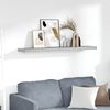 vidaXL &Eacute;tag&egrave;re murale flottante Gris b&eacute;ton 120x23,5x3,8 cm MDF