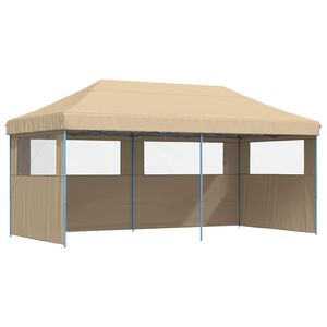 vidaXL Tente de f&ecirc;te 292 x 580 x 315 cm Beige Tissu Oxford