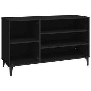 vidaXL Armoire &agrave; chaussures Noir 102x36x60 cm Bois d'ing&eacute;nierie