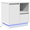 vidaXL Cabinet de chevet Blanc 50 x 34,5 x 50 cm. Bois d'ing&eacute;nierie