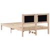 vidaXL Cadre de lit avec t&ecirc;te de lit Taupe 120 x 190 cm Pin massif