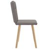 vidaXL Chaises &agrave; manger lot de 2 taupe tissu