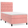 vidaXL Sommier &agrave; lattes de lit et matelas Rose 80x200 cm Velours