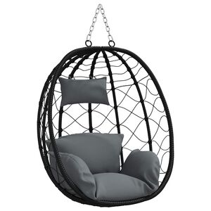 vidaXL Chaise suspendue Anthracite 91,5 x 60 x 110 cm polyrotin