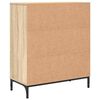 vidaXL Buffet Ch&ecirc;ne Sonoma 69,5 x 33 x 82 cm Bois d'ing&eacute;nierie