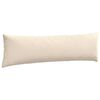 vidaXL Coussins de canap&eacute; 2 pcs Beige 145 x 40 cm tissu