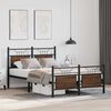 vidaXL Cadre de lit sans matelas ch&ecirc;ne marron 120x200 cm
