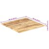 vidaXL Dessus de table Bois de manguier solide 15-16 mm 60x60 cm