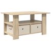 vidaXL Table basse Ch&ecirc;ne Sonoma 77 x 55 x 42 cm Bois d'ing&eacute;nierie