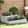vidaXL Cache-pot de jardin Argent 100 x 100 x 50 cm Acier galvanis&eacute;