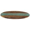 vidaXL Dessus de table rond 60 cm 15-16 mm Bois de r&eacute;cup&eacute;ration