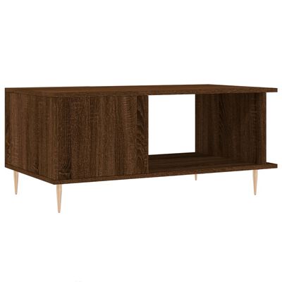 vidaXL Table basse chêne marron 90x50x40 cm bois d'ingénierie