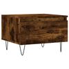 vidaXL Tables basses 2 pcs chêne fumé 50x46x35 cm bois d'ingénierie