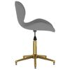 vidaXL Chaises pivotantes &agrave; manger lot de 6 gris fonc&eacute; velours