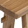 vidaXL banc Naturel 100 x 29 x 43,5 cm Bois de teck massif