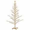 vidaXL Arbre de No&euml;l en bois Marron 180 cm Bois massif en pin