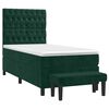 vidaXL Sommier &agrave; lattes de lit avec matelas Vert fonc&eacute; 100x200 cm