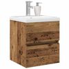 vidaXL Meuble de Lavabo de Salle de Bain Ch&ecirc;ne noir 80 x 39 x 62 cm