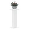 vidaXL Supports pour plantes 2 pcs blanc 30x30x80 cm bois d'ing&eacute;nierie