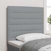 vidaXL T&ecirc;te de lit avec t&ecirc;te de lit Gris clair 80 cm Cuir synth&eacute;tique