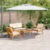 vidaXL Ensemble bistrot avec coussin 4 pcs Marron Polyester